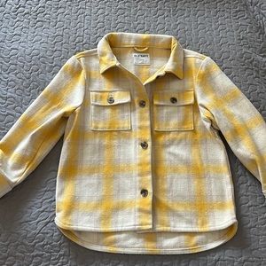 Oversized Soft-Brushed Plaid Tunic Shacket for Girls